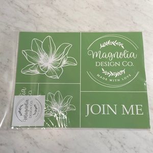 Magnolia Design Co Logo Silkscreen Transfer NEW